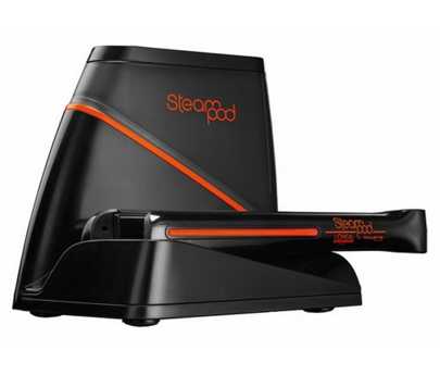 STEAMPOD ALISADOR A VAPOR PRO PRETO/LARANJA 