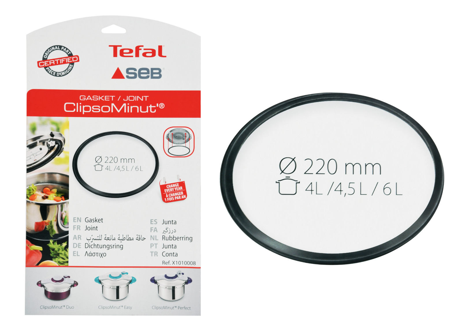 Clipsominut' Easy P4620768 Cocotte minute 6L | Cocottes minute | Tefal