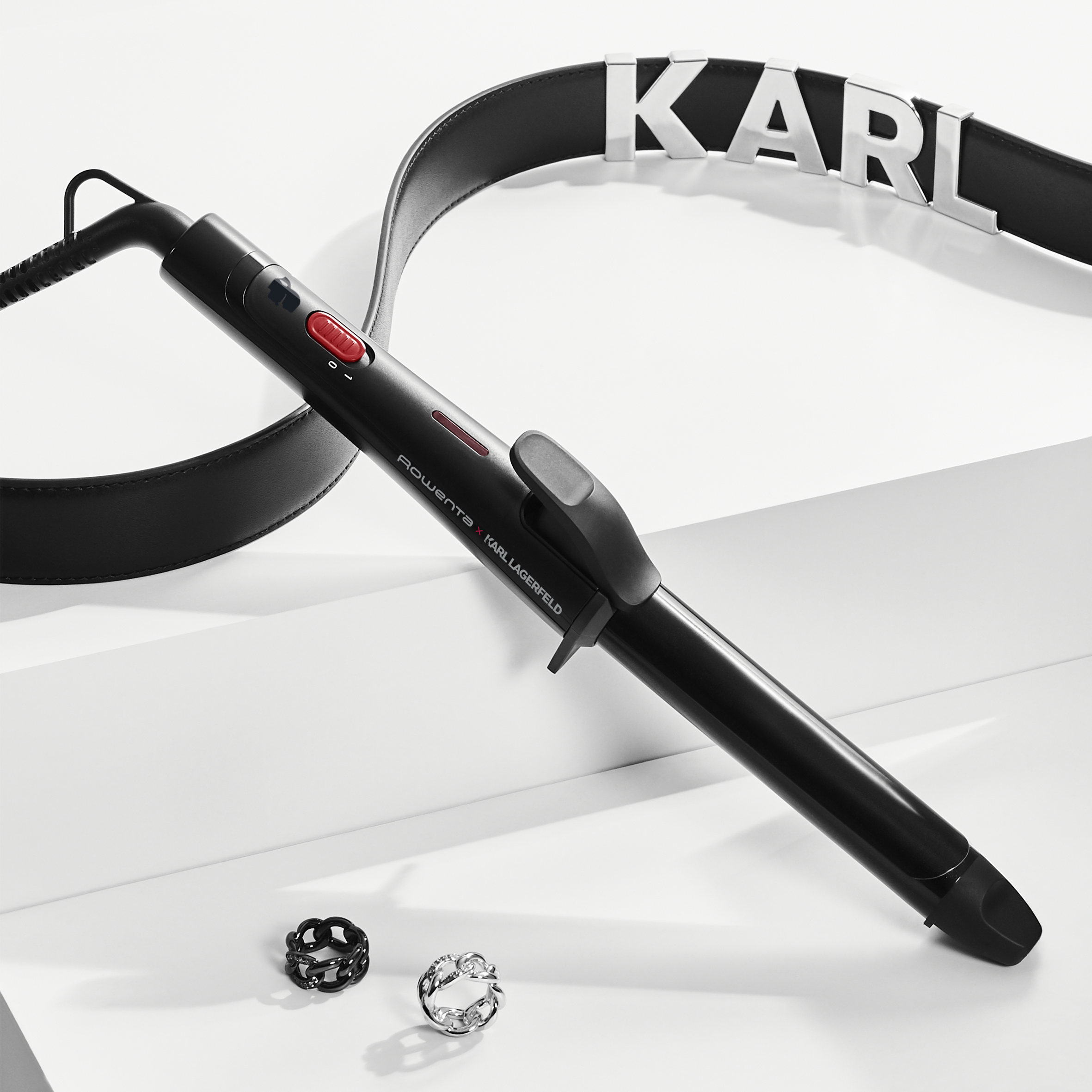 Karl Lagerfeld, Arricciacapelli, 25 mm, Rivestimento Keratin & Glow
