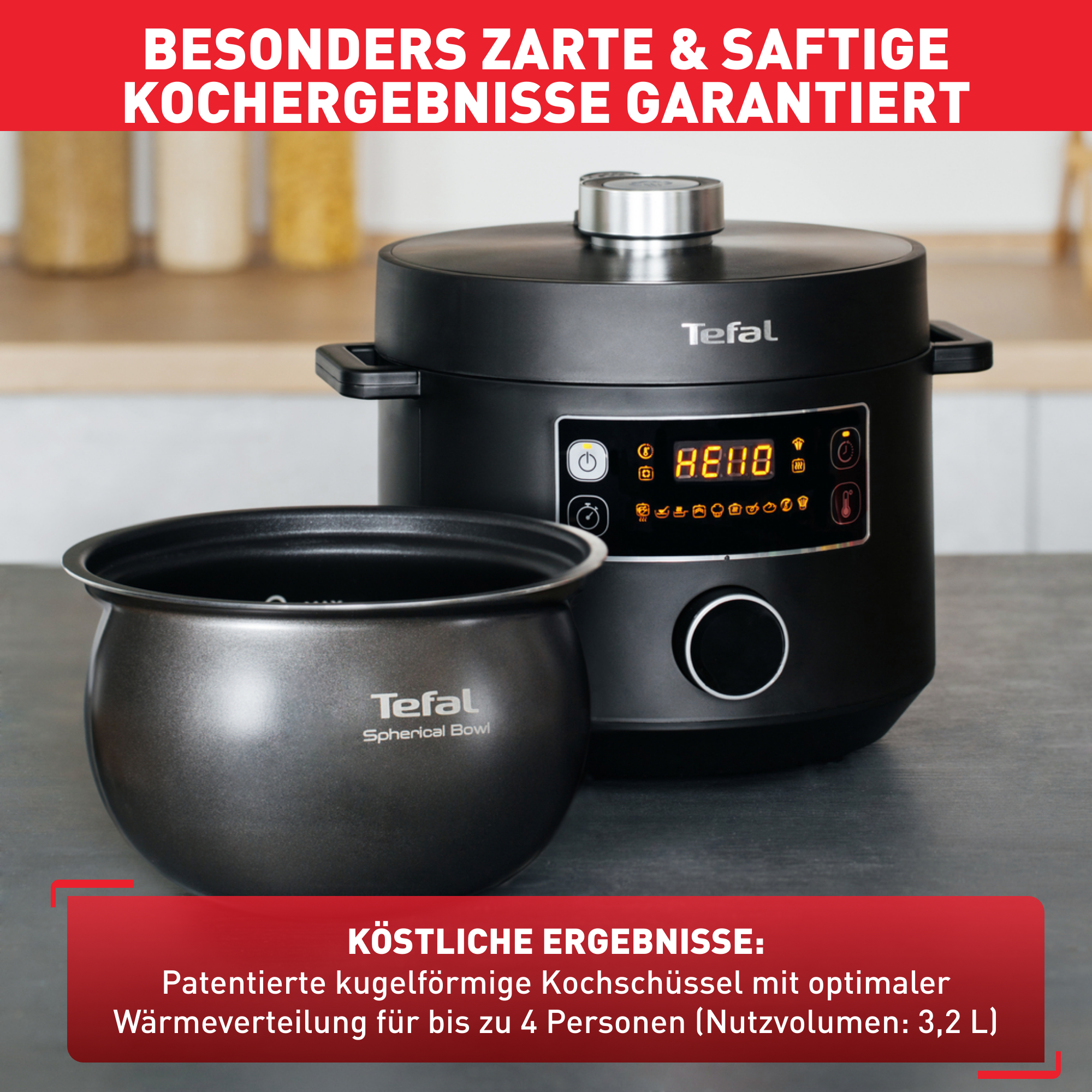 Messbecher Tefal SS-995961 Spatel, Löffel für CY7548 Turbo Cuisine Multikocher Messbecher Tefal SS-995961 Spatel, Löffel für CY7548 Turbo Cuisine Multikocher
