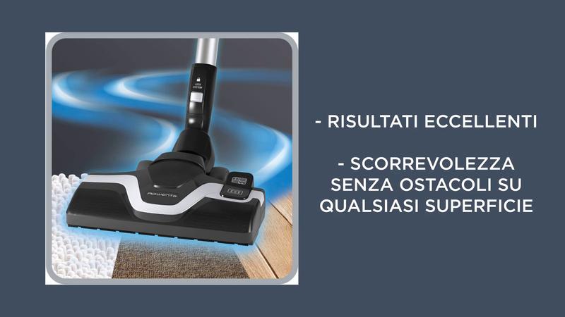 Rowenta - Aspirapolvere A Slitta Senza Sacchetto X-trem Power Cyclonic 4a Nero E Giallo Ro6984ea Rowenta