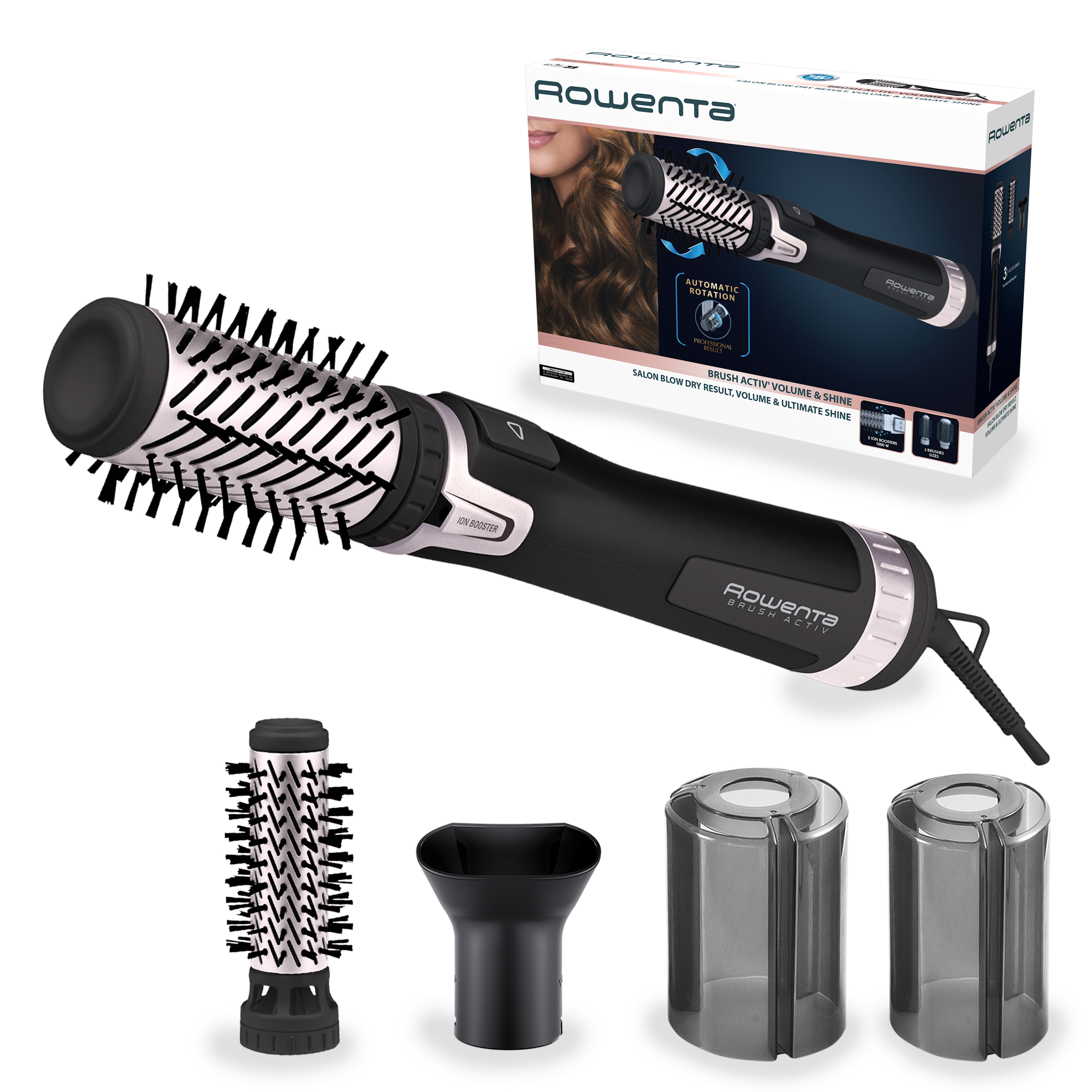 Brush Activ' Dry & Style, Cepillo De Aire Caliente, negro