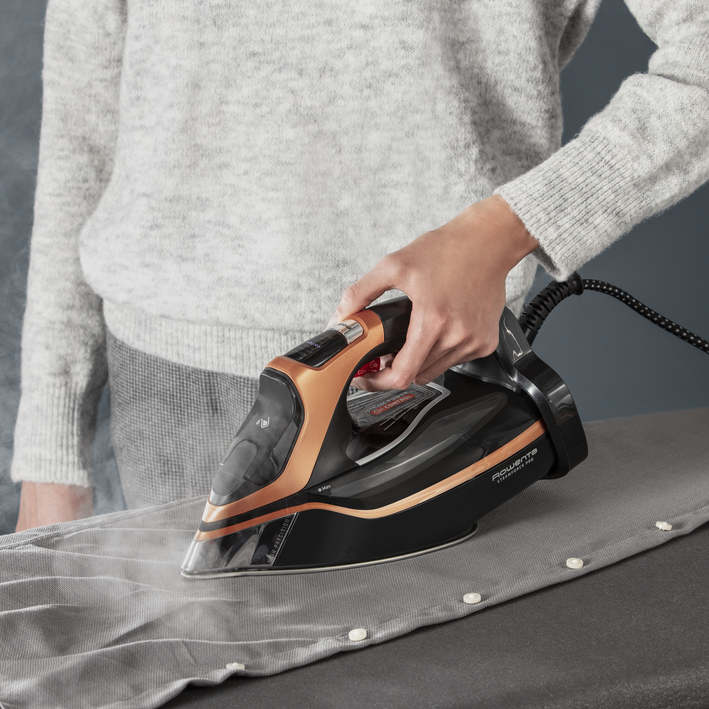 Ferro Da Stiro Rowenta DW4110 Autosteam – 2350 W, Piastra Microsteam 300, Vapore 135 G/min, 3 Livelli Automatici