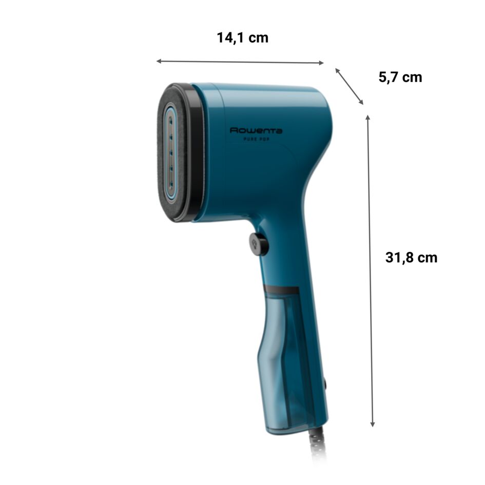 Pure Pop, Stiratore Verticale Portatile, Pad Reversibile, Blue Blu