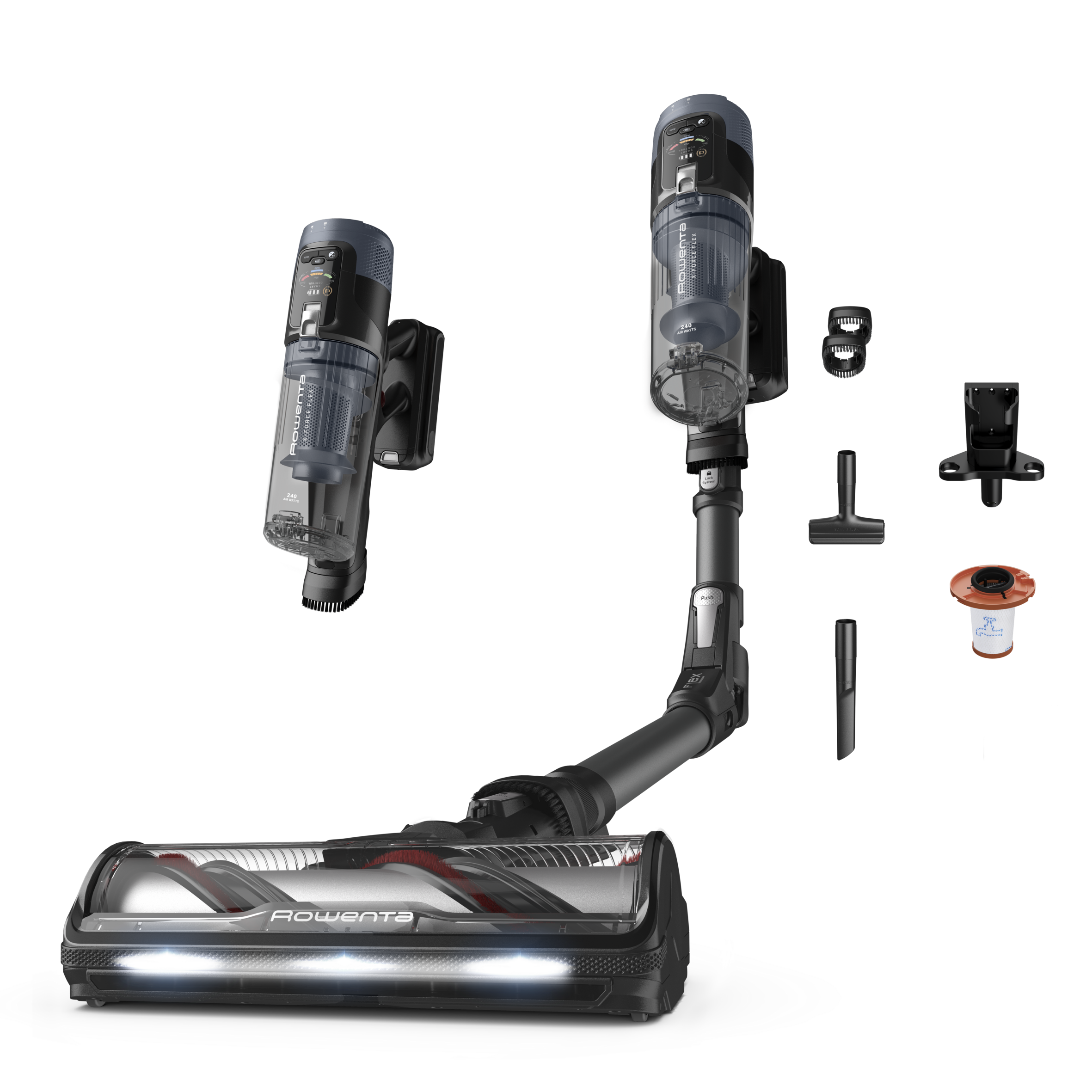 X-Force Flex 14.80 kabelloser Akkustaubsauger, Extra Saugkraft mit 240 Air Watts, bis zu 90 Min. Laufzeit, RH9B36