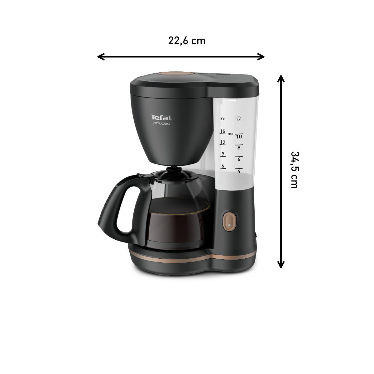 Verseuse Cafetière TEFAL SS-208777 - Acier Inoxydable Avec Couvercle