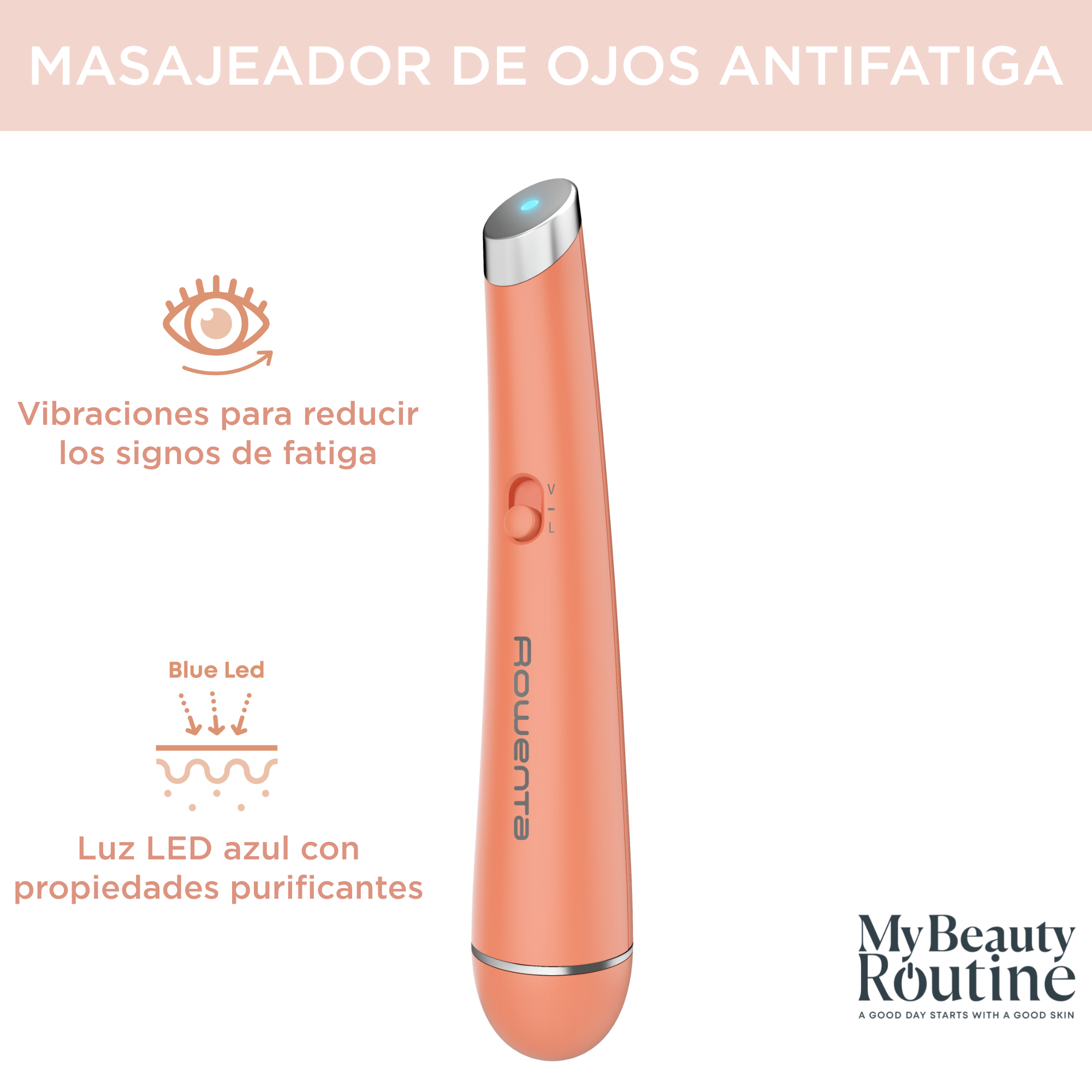 MASAJEADOR DE OJOS ANTIFATIGA Rowenta