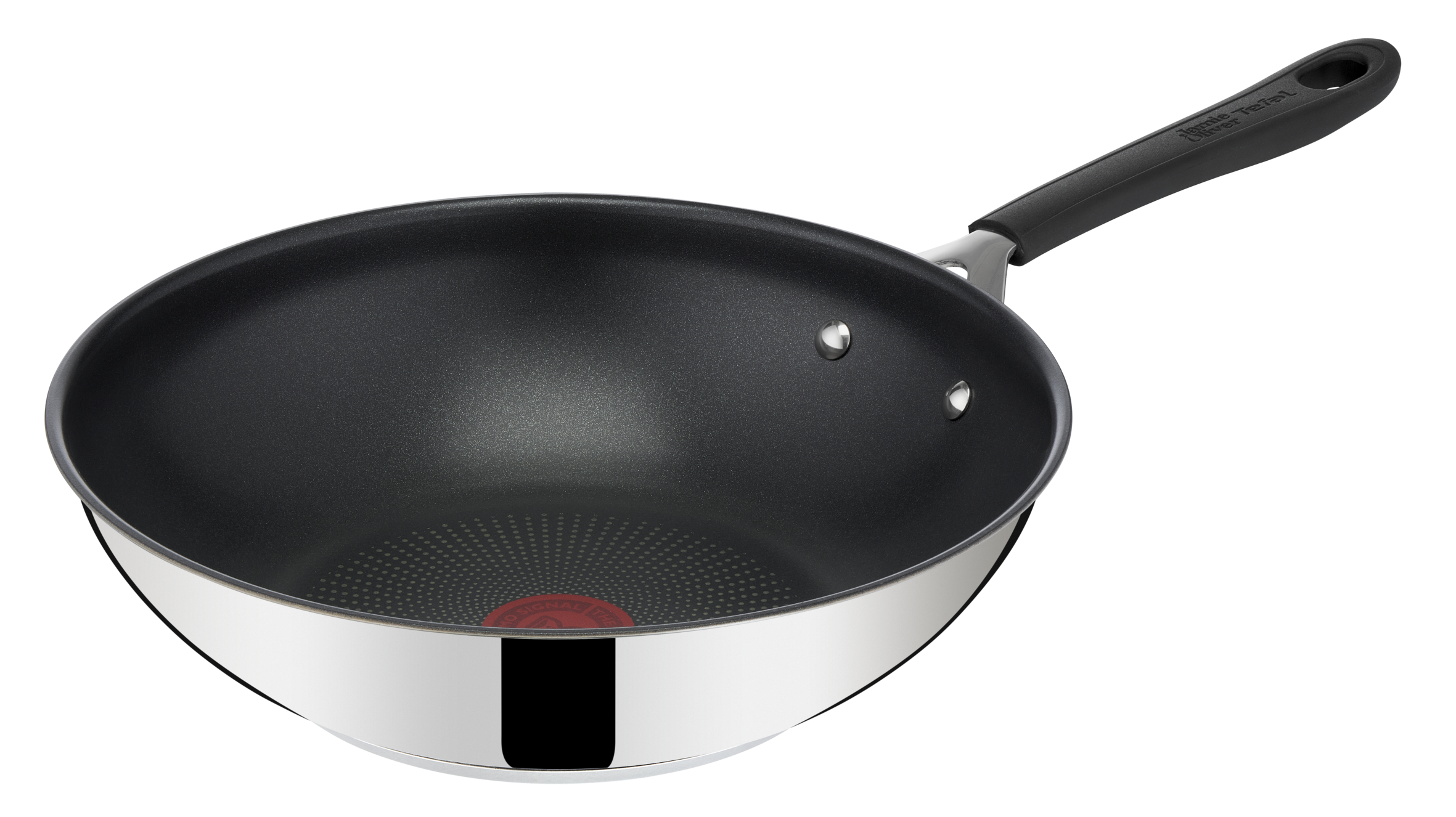Jamie Oliver by Tefal Home Cook, Poêle wok 28 cm, Indicateur Thermo-Signal    