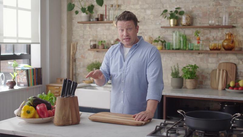Dřevěná krájecí deska z akácie Tefal Jamie Oliver K2681055 49x28 cm | Tefal